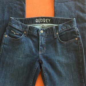 Kimes Ranch Jeans size 6/34 Audrey Slim Bootcut Yellowstone dark wash